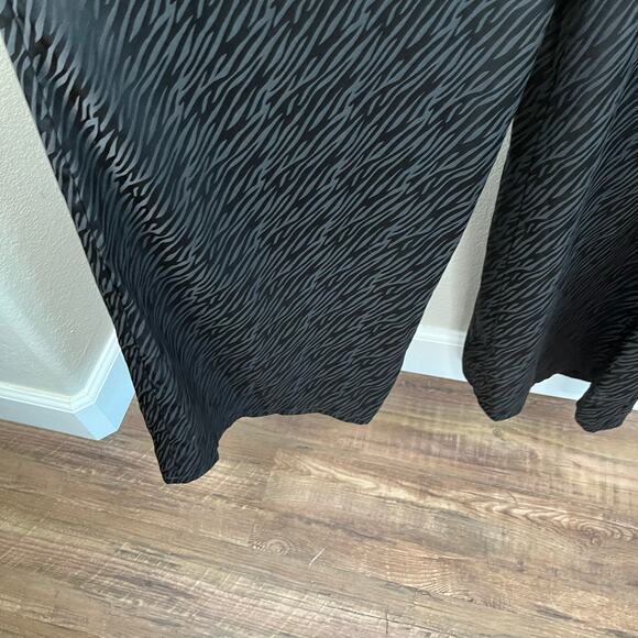 19 Cooper Lightweight Black Zebra Ruffled Sleeveless Pants Jumpsuit XL NWT - Picture 9 of 15